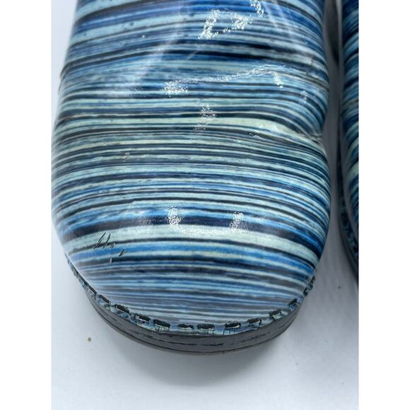 Dansko Pro XP Blue Striped Patent Leather Mule/Clogs Women's EUR 36 / US 5.5 6 - Picture 4 of 13